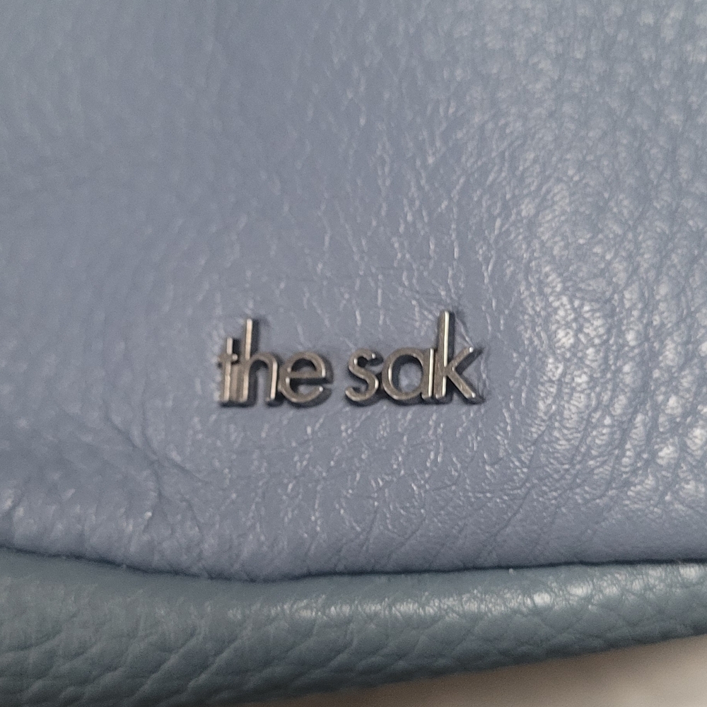 The Sak Blue Leather Sling Bag - Picture 2 of 7
